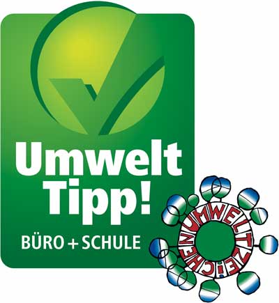 UmweltTipp! Büro + Schule Logo & Österreichisches Umweltzeichen