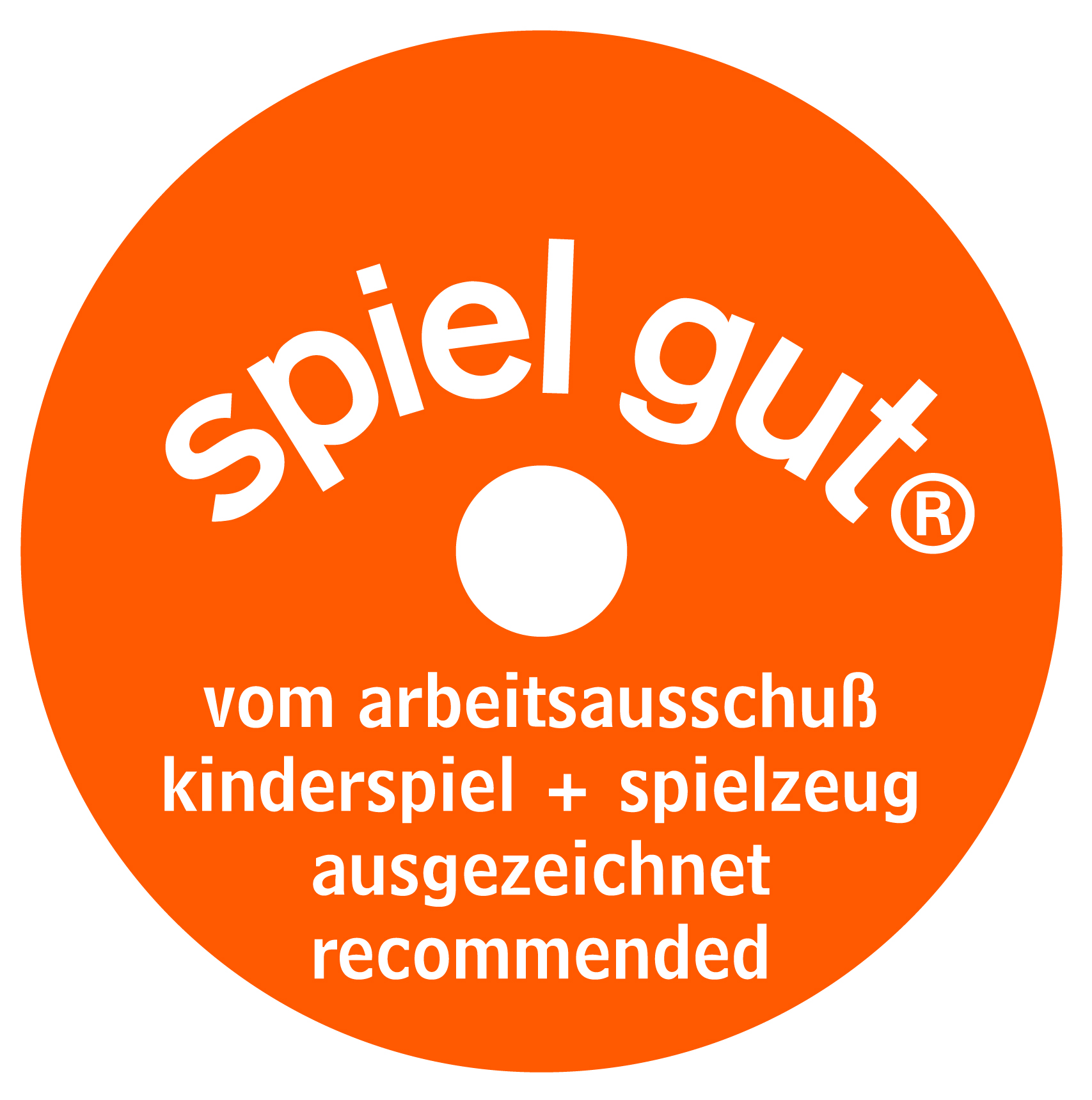 Das Bild zeigt das „Spiel gut“ - Gütesiegel